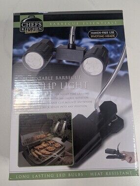 Chefs Kitchen Outdoors BBQ LED Clip Light Adjustable Grill Lamp Gooseneck
